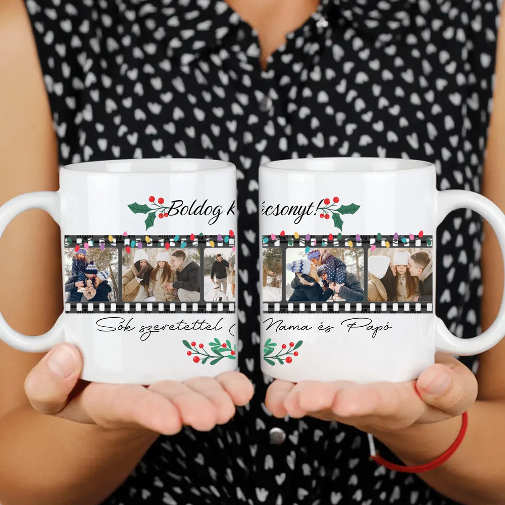 Karácsonyi bögre- egyedi képes ajándék karácsonyi bögre felirattal