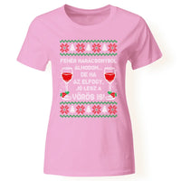 Fehér Karácsonyról álmodom - vicces karácsonyi női póló