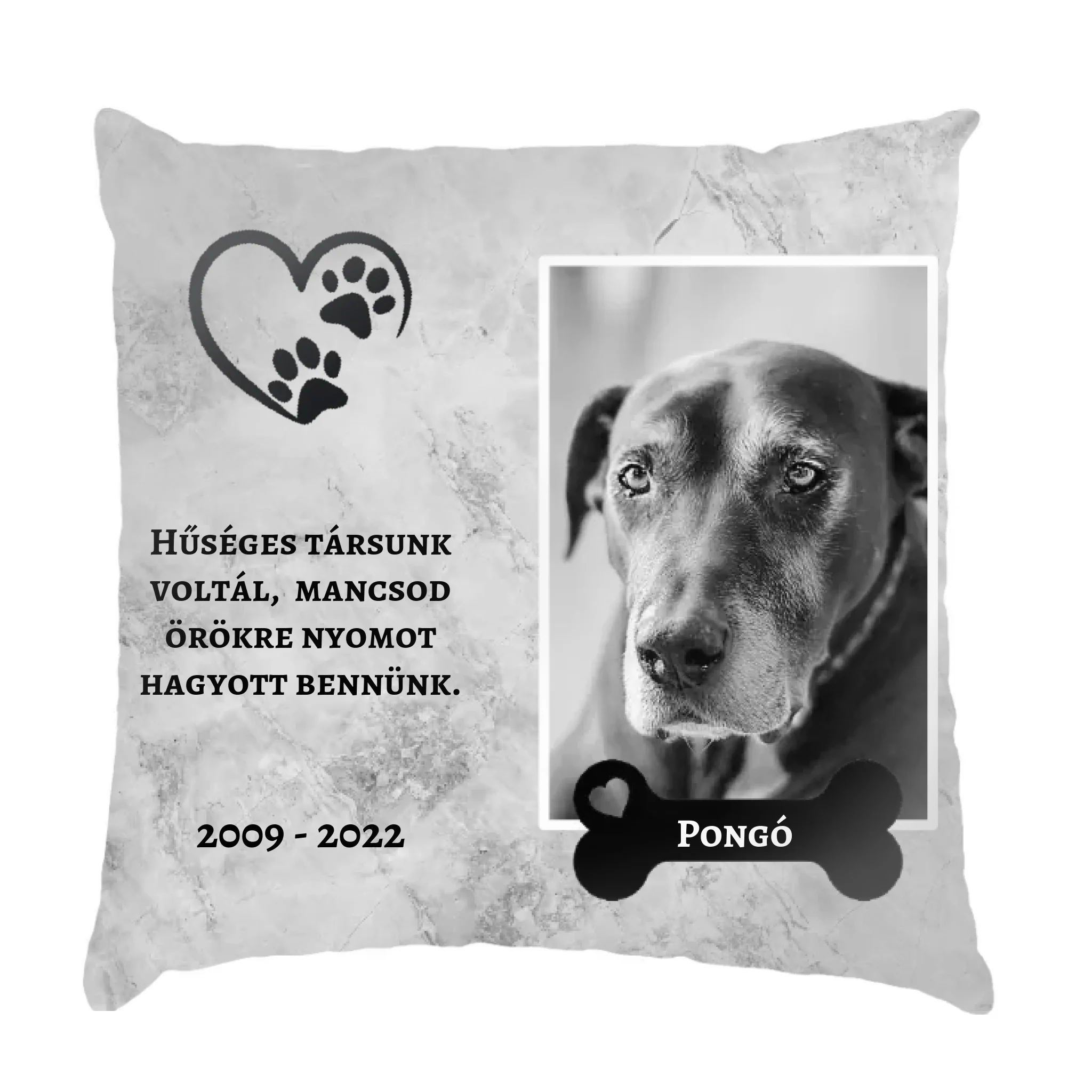 Hűséges társunk voltál házi kedvencek megemlékezős FullPrint párna