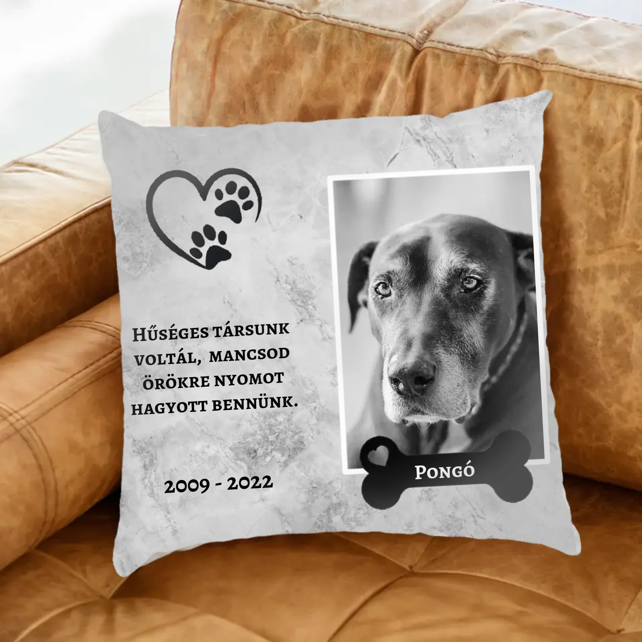 Hűséges társunk voltál házi kedvencek megemlékezős FullPrint párna