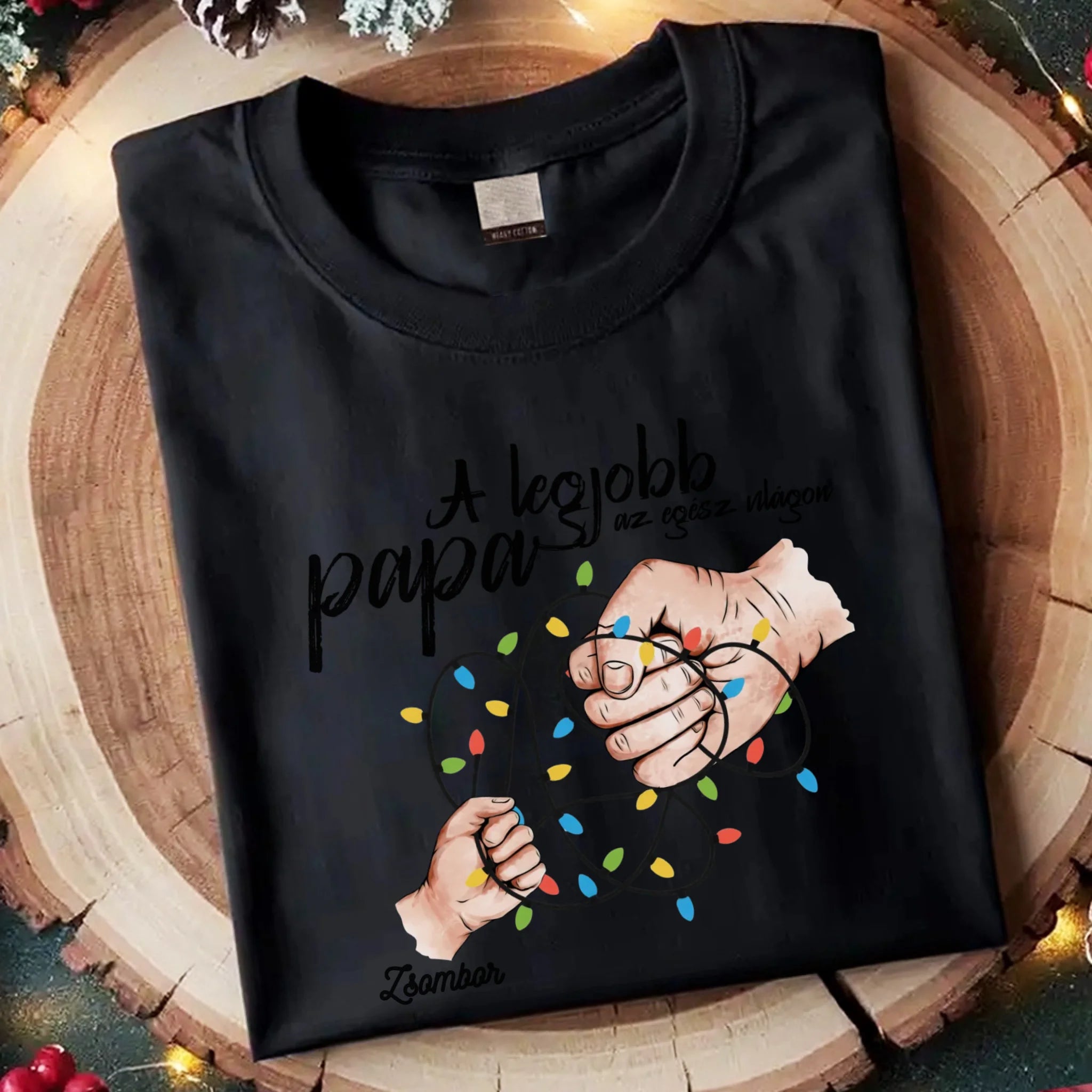 A legjobb papa póló - karácsonyi férfi póló