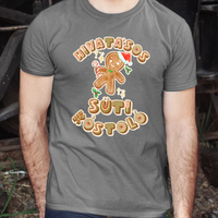 Hivatásos süti kostoló feliratú karácsonyi mintájú férfi póló