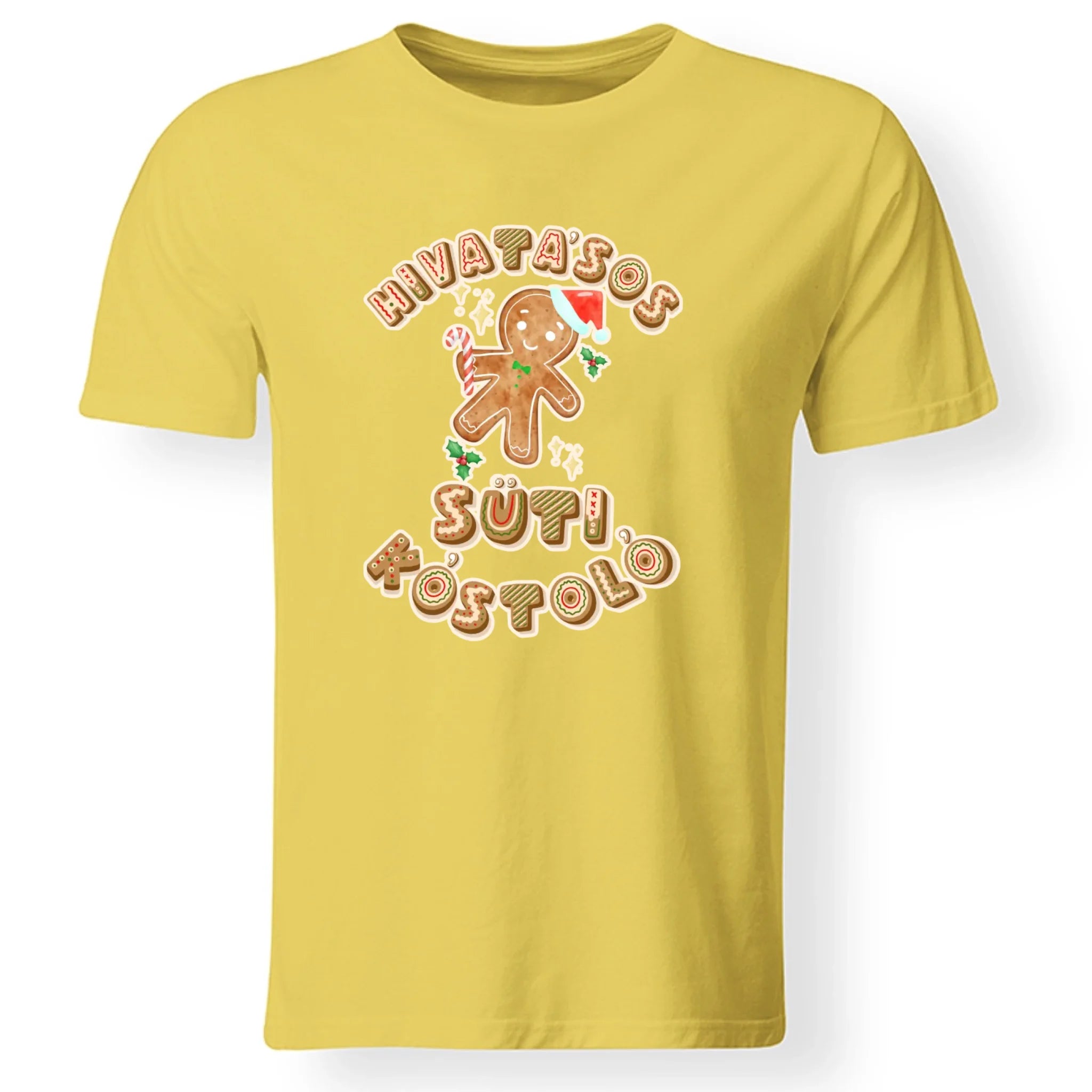 Hivatásos süti kostoló feliratú karácsonyi mintájú férfi póló