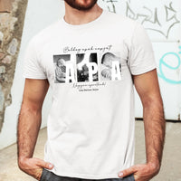 Ajándék Apáknak - Egyedi képes Apa szeretünk póló