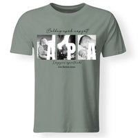 Ajándék Apáknak - Egyedi képes Apa szeretünk póló