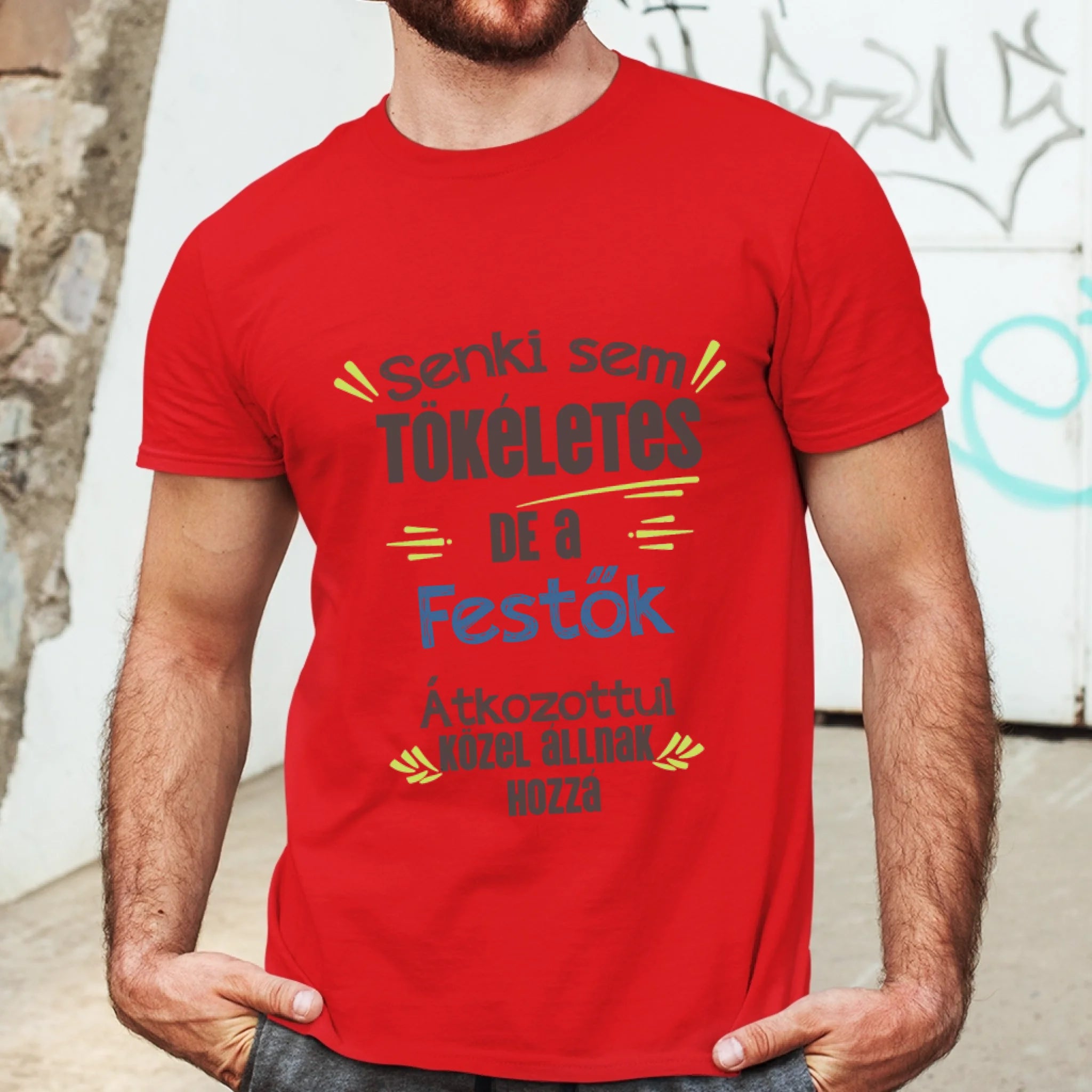 Tökéletes szakma póló - Egyedi szerkeszthető feliratos póló szakembereknek