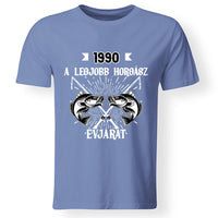 Szülinapi ajándék horgászoknak - A legjobb horgász évjárat férfi póló