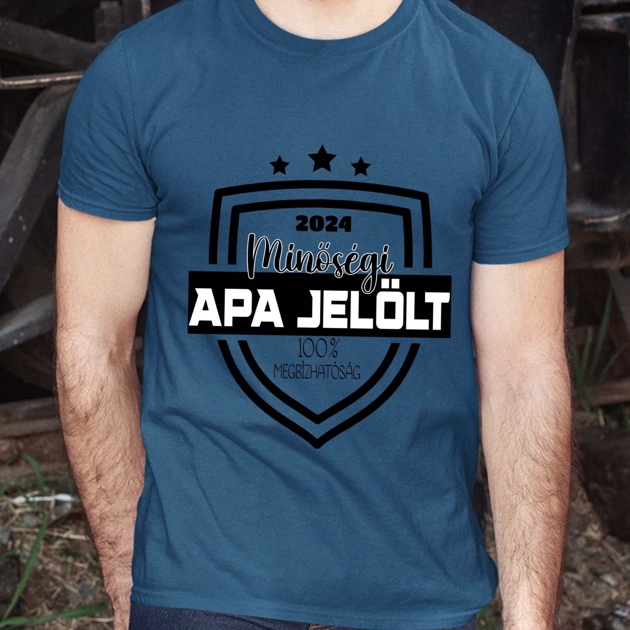 Minőségi Apa jelölt póló férfiaknak