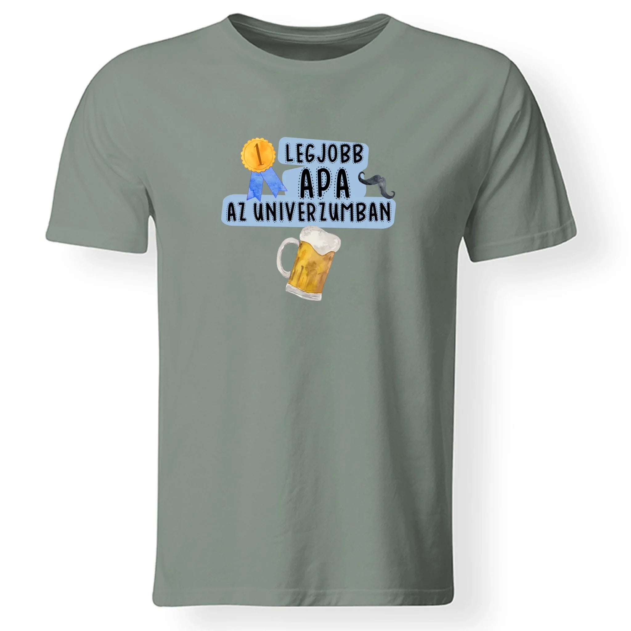 Legjobb apa férfi póló 3 választható rá jellemző tárggyal