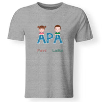 Egyedi ajándék póló Apáknak, szerkeszthető karakterekkel