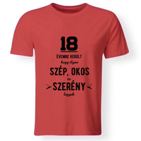 Szép és okos 18. szülinapi póló férfinak