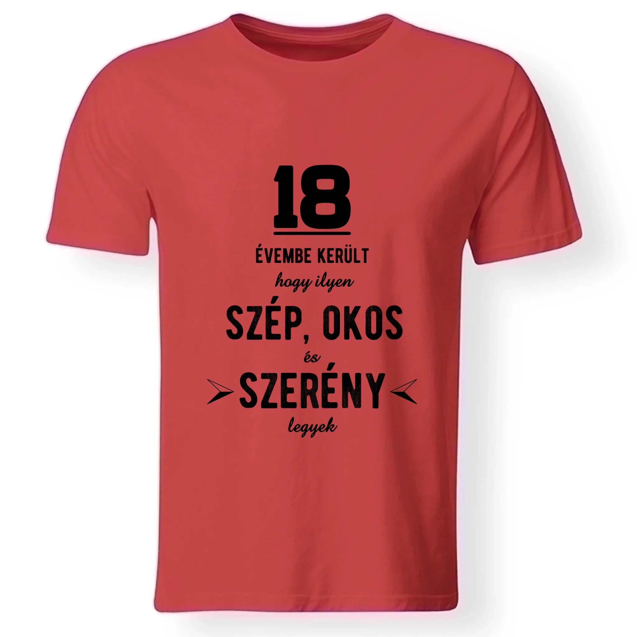 Szép és okos 18. szülinapi póló férfinak