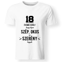 Szép és okos 18. szülinapi póló férfinak