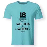 Szép és okos 18. szülinapi póló férfinak