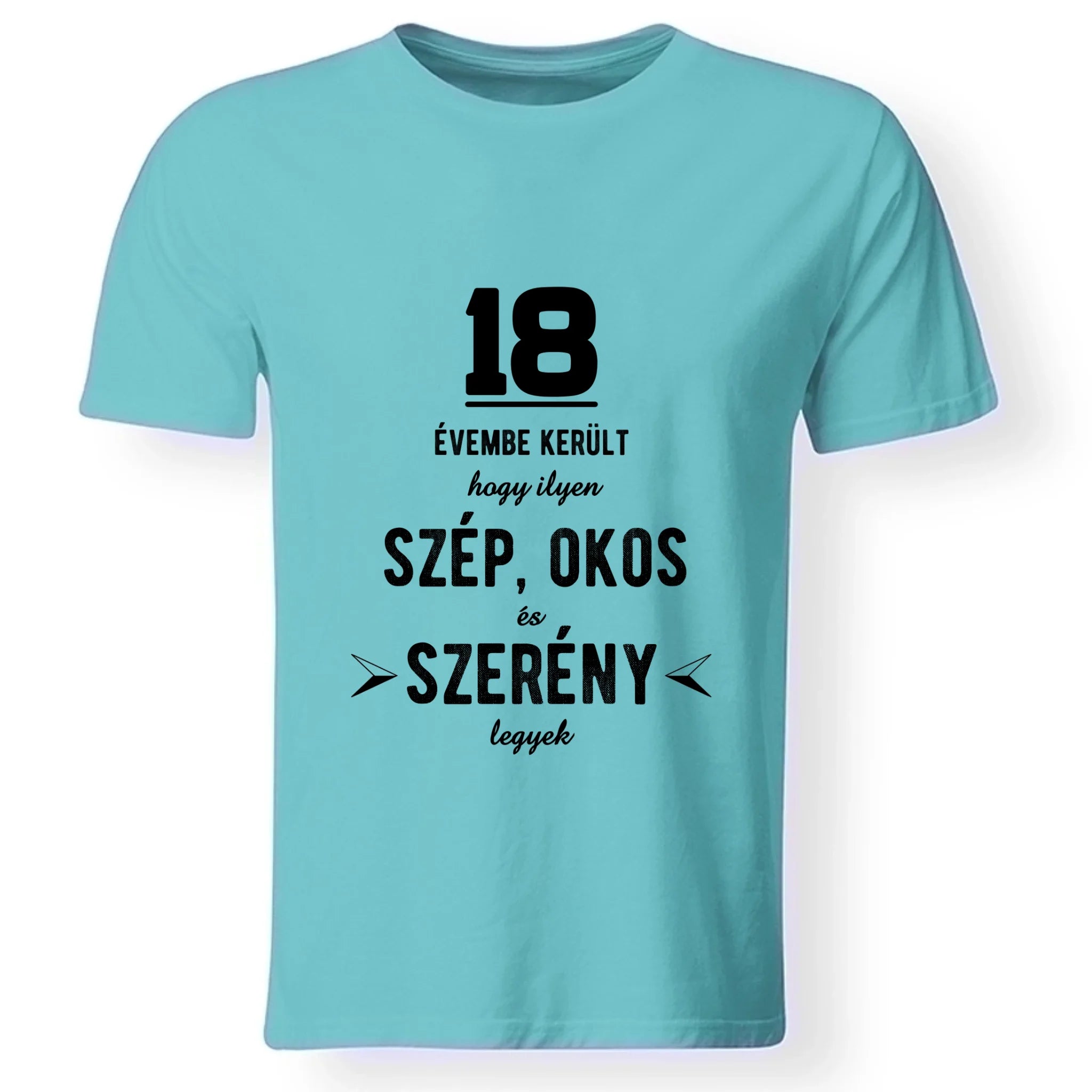 Szép és okos 18. szülinapi póló férfinak
