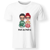 Karácsonyi cuki páros férfi póló