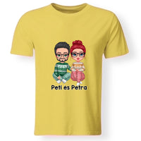 Karácsonyi cuki páros férfi póló