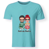 Karácsonyi cuki páros férfi póló