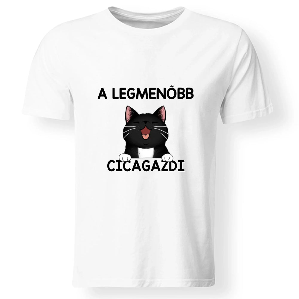 Menő Cicagazdi Póló Férfiaknak
