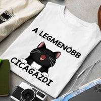 Menő Cicagazdi Póló Férfiaknak