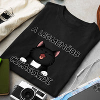 Menő Cicagazdi Póló Férfiaknak