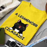 Menő Cicagazdi Póló Férfiaknak