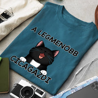 Menő Cicagazdi Póló Férfiaknak