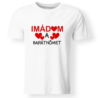 Férfi póló imádom felirattal