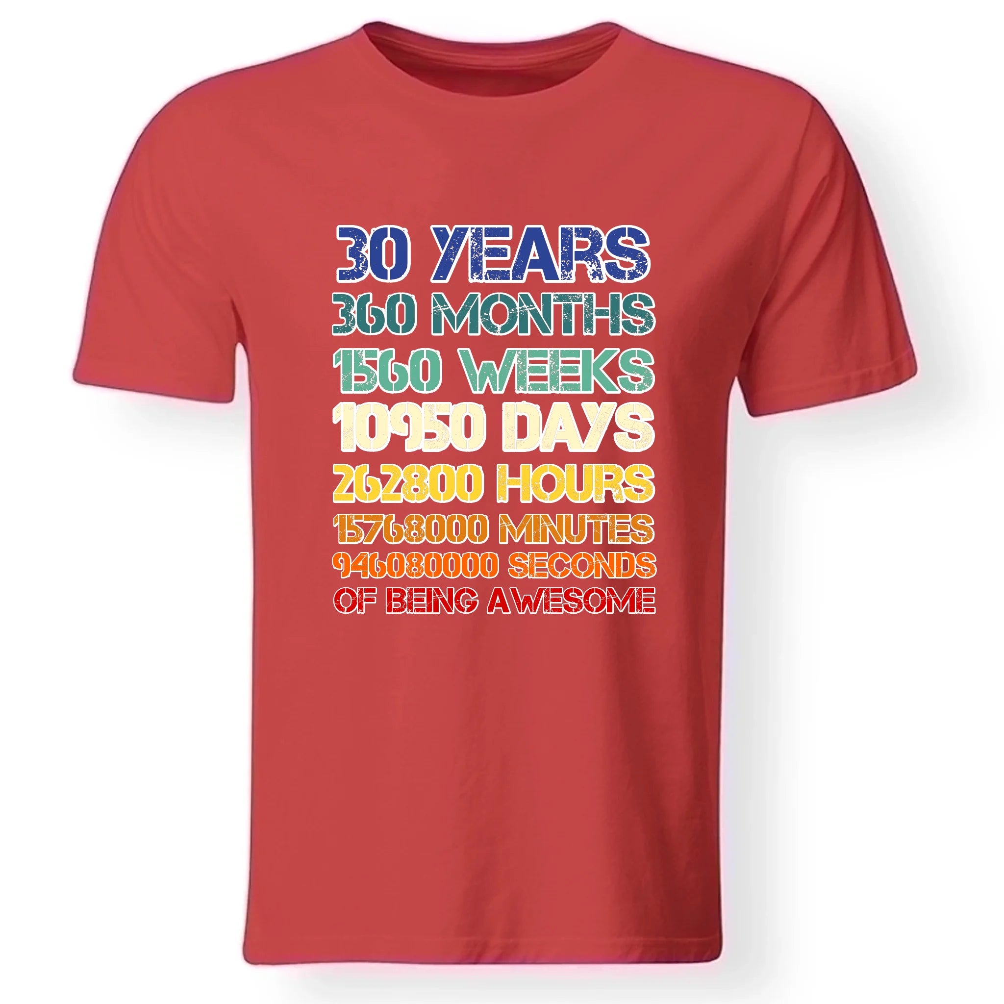 30-as szülinapi póló férfiaknak