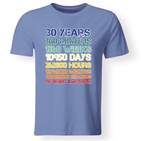 30-as szülinapi póló férfiaknak