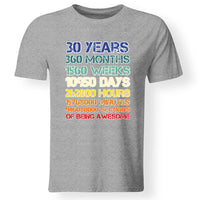 30-as szülinapi póló férfiaknak