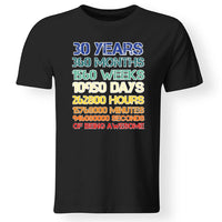 30-as szülinapi póló férfiaknak