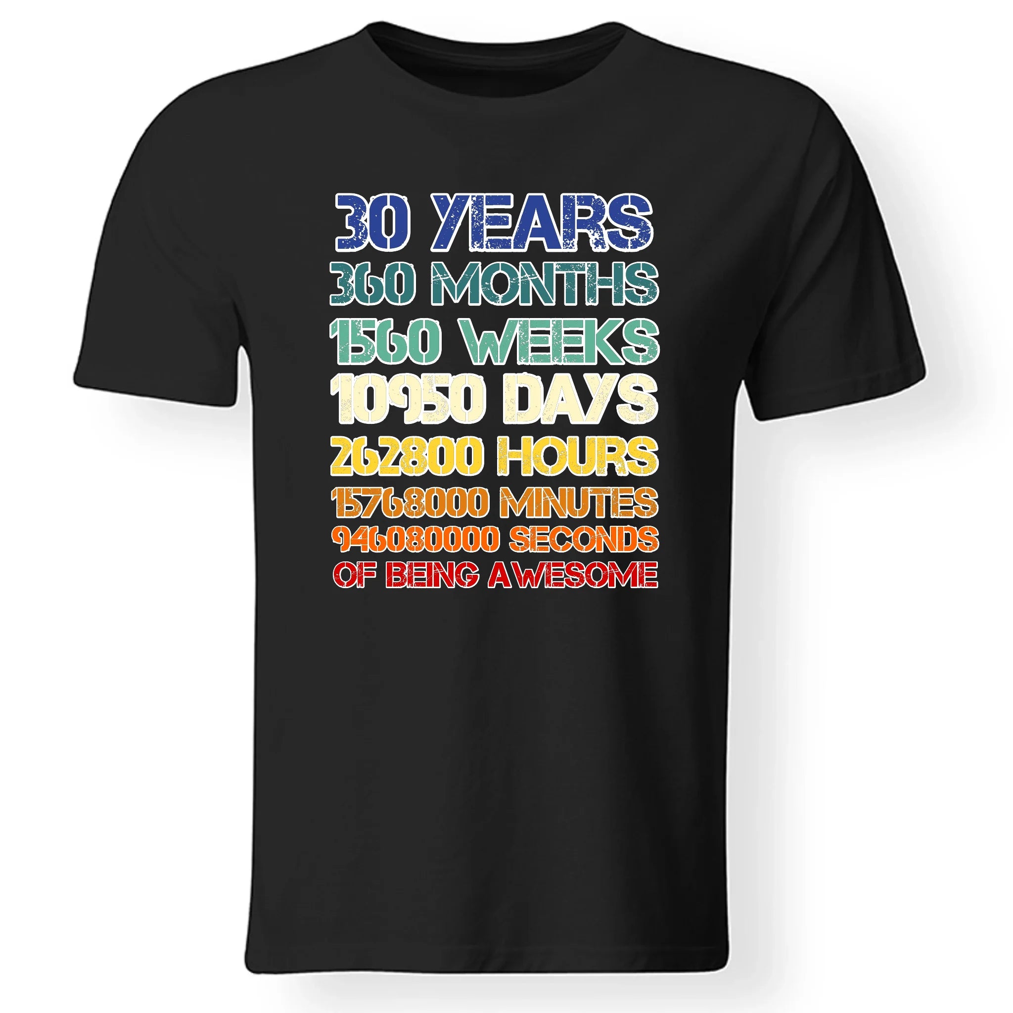 30-as szülinapi póló férfiaknak