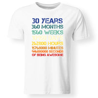 30-as szülinapi póló férfiaknak