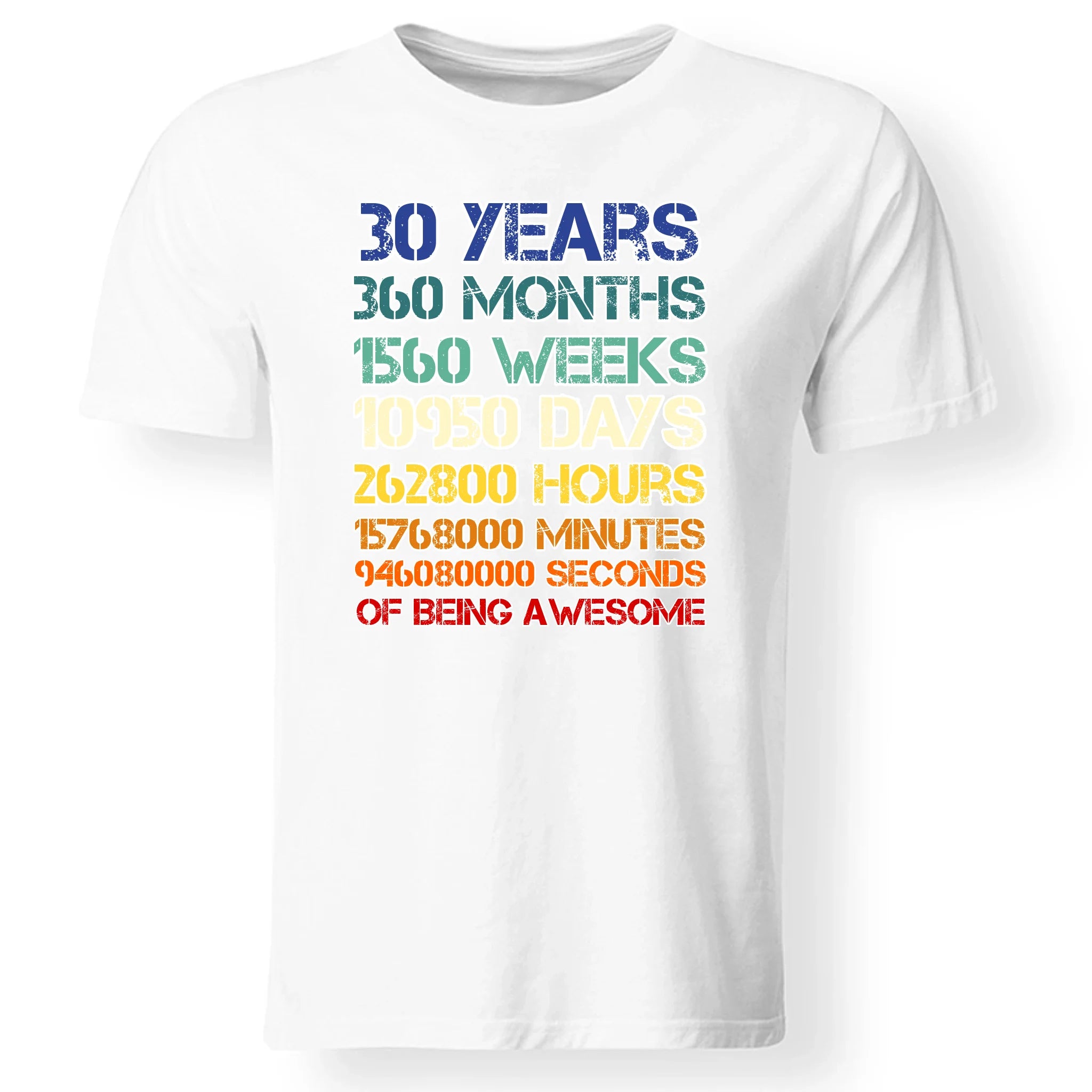 30-as szülinapi póló férfiaknak