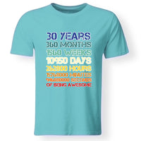30-as szülinapi póló férfiaknak