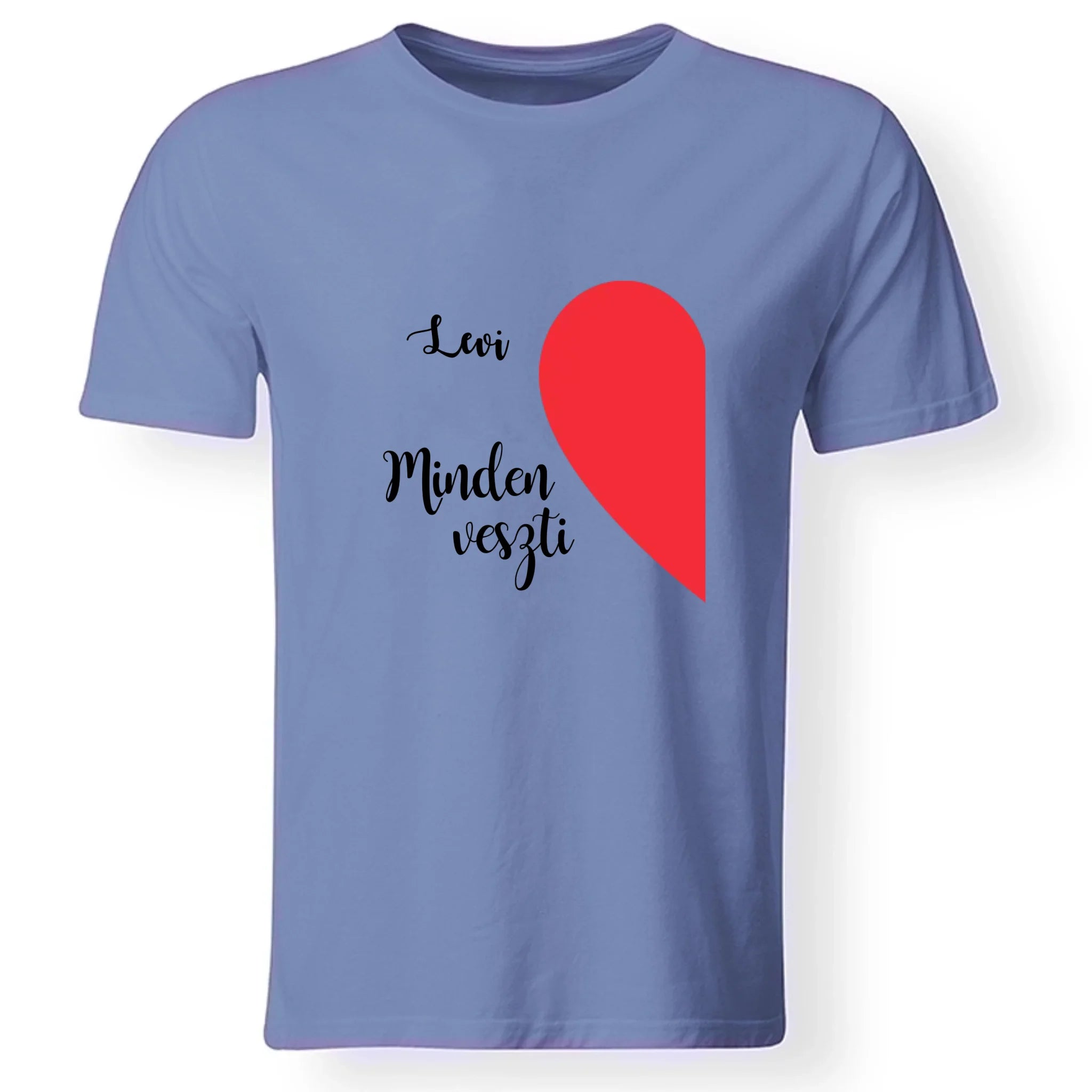 Összeillesztős szív póló férfi