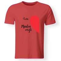 Összeillesztős szív póló férfi