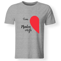 Összeillesztős szív póló férfi