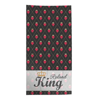 Egyedi neves törölköző King felirattal férfiaknak