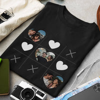 Egyedi képes szív bingós férfi poló pároknak