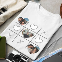 Egyedi képes szív bingós férfi poló pároknak