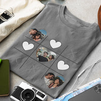 Egyedi képes szív bingós férfi poló pároknak