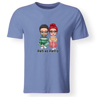  Karácsonyi családos férfi póló