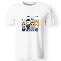 Cukifejű család férfi póló több gyerekkel