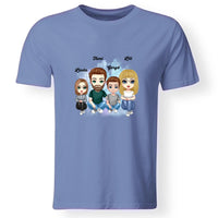 Cukifejű család férfi póló több gyerekkel