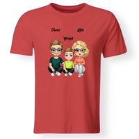 Cukifejű család férfi póló fiúval