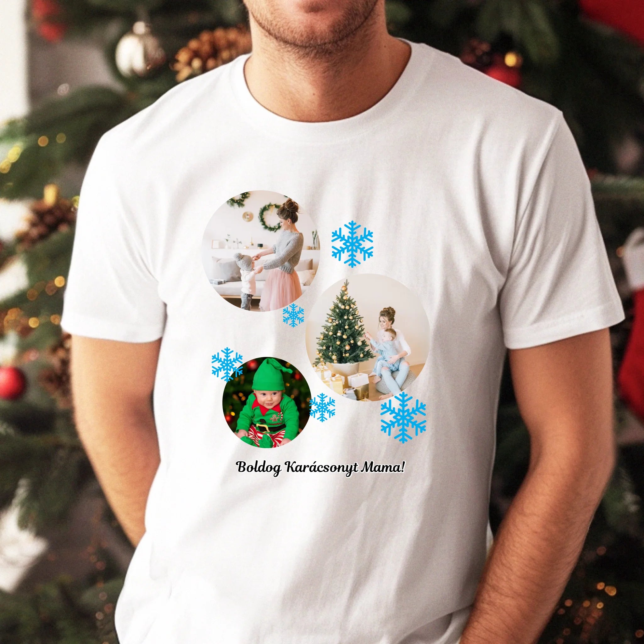 Karácsonyi férfi póló 3 fotóval