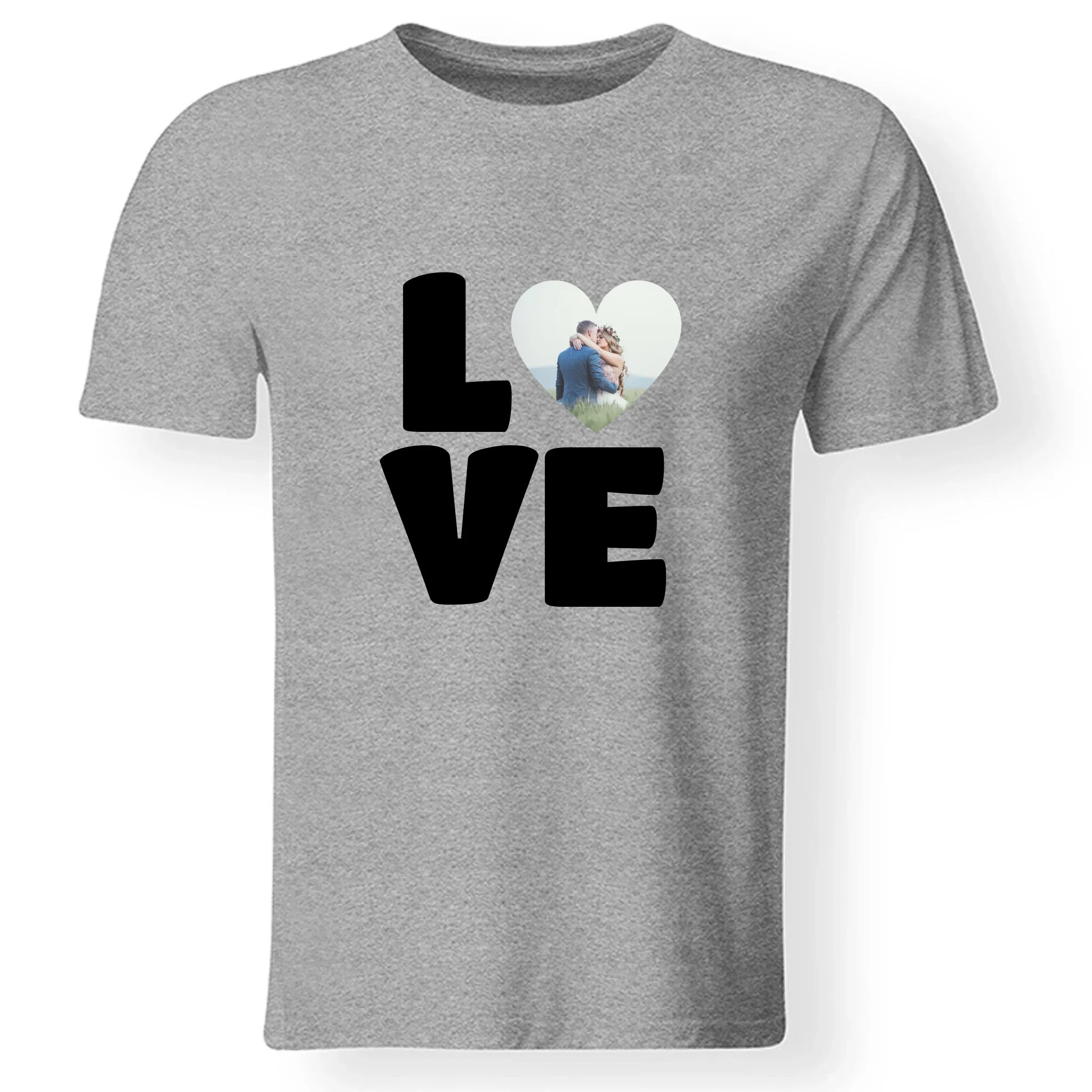 LOVE egyedi fényképes férfi póló