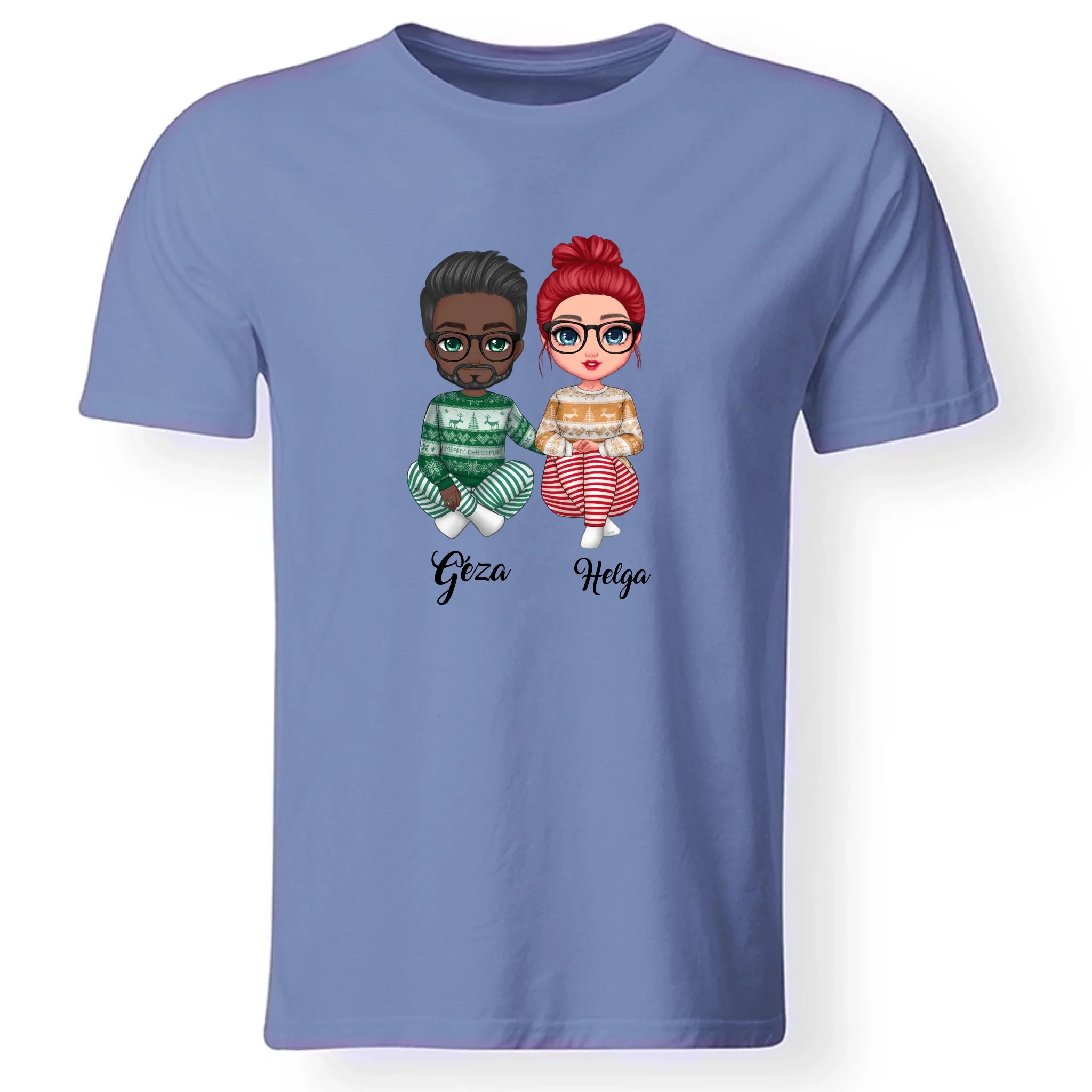 Karácsonyi páros férfi póló
